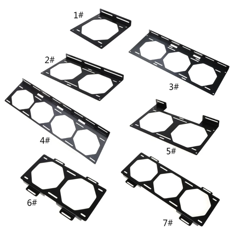 

1pc Desktop for Case DIY 120 240 360 480 Radiator Water-Cooled External Bracket 12cm 14cm Fan Cooling Conversion Fix Bracket