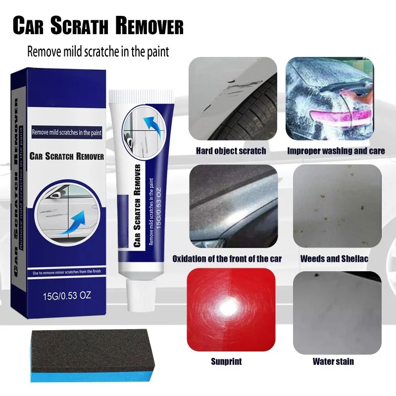 Carro Scratch Remover Paint Care Ferramentas, Auto removedor de redemoinho, Reparação de arranhões, Polimento, Auto corpo moagem composto, Anti Scratch