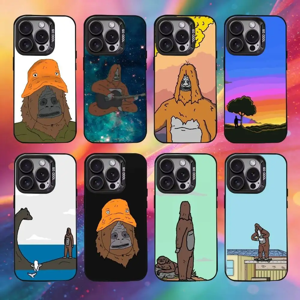 

S-Sassy The S-Sasquatch Phone Case For iPhone17, 16,15,14,13,12 Pro Max Black Candy Matte Shockproof Cover