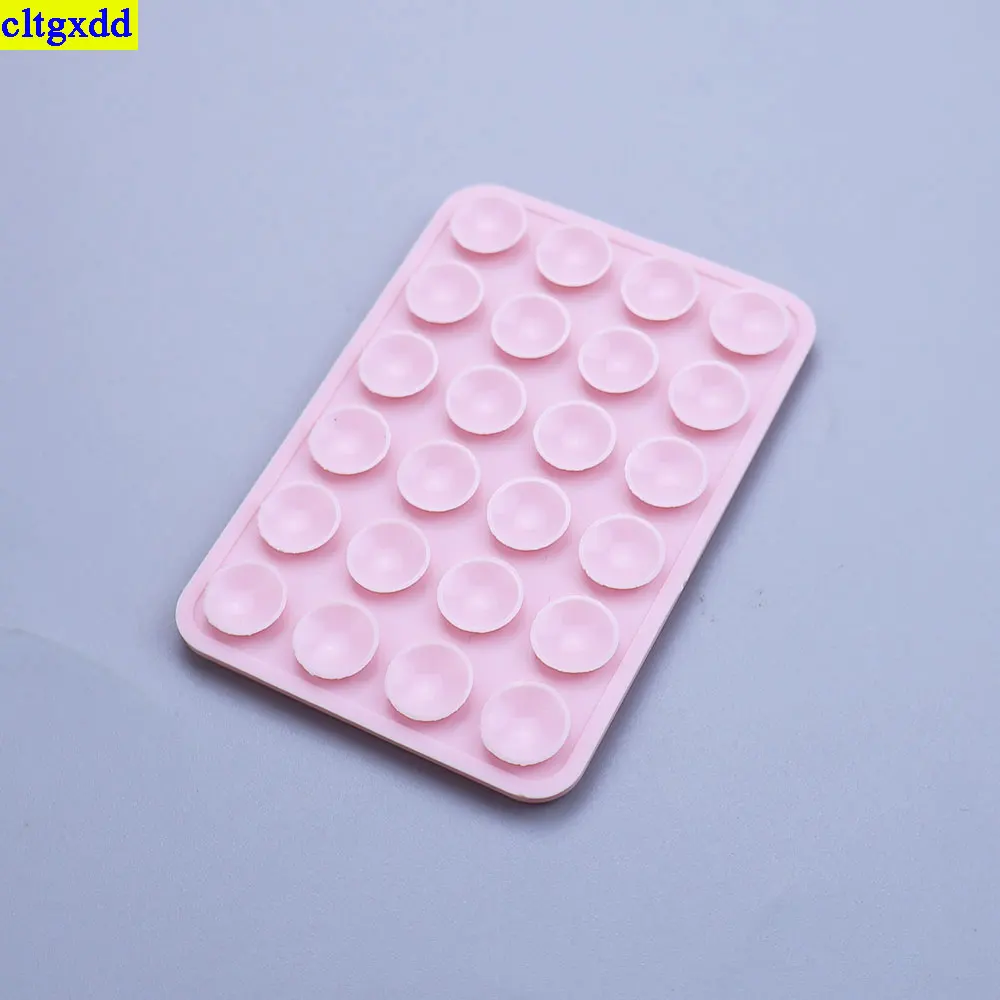 cltgxdd 2piece double-sided silicone 24 Pills/40 Pills mobile phone fixed suction cup silicone bracket waterproof fixing pad