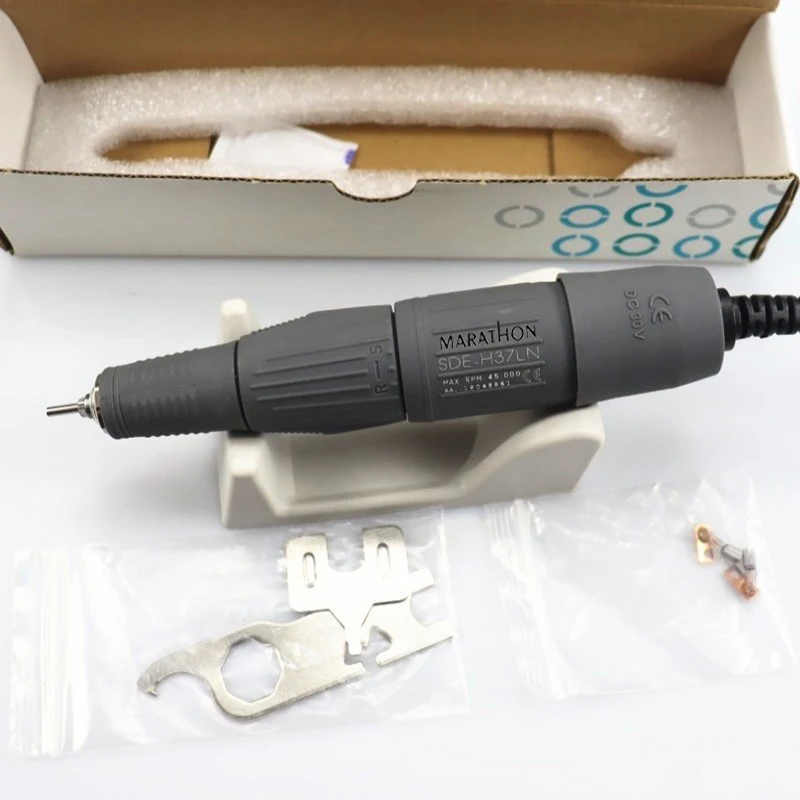 STRONG 210 45000RPM 35K & 45K RPM Micromotor Polishing Nail Drill Pen Machine Handpiece 2.35mm SDE-H37LN H37L1 102L 105