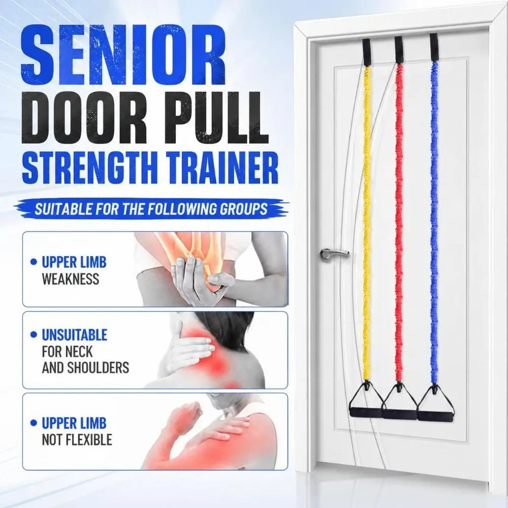 Handheld Door-Anchor Resistance Band Durable Elastic Pull Up Resistance Strap Sturdy 30 Lbs 20 Lbs 10 Lbs Fitness Stretch Cord