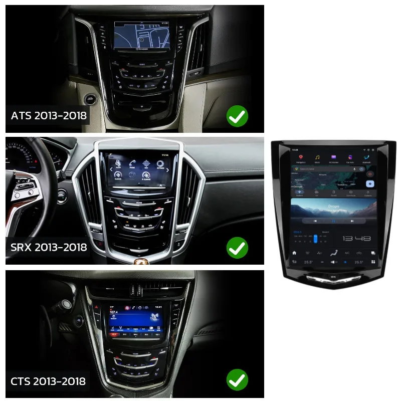 Android 10 CarPlay GPS WiFi Bluetooth Car Radio navigation For Cadillac ATS CTS XTS SRX Escalade 2013-2018 Car Multimedia Player