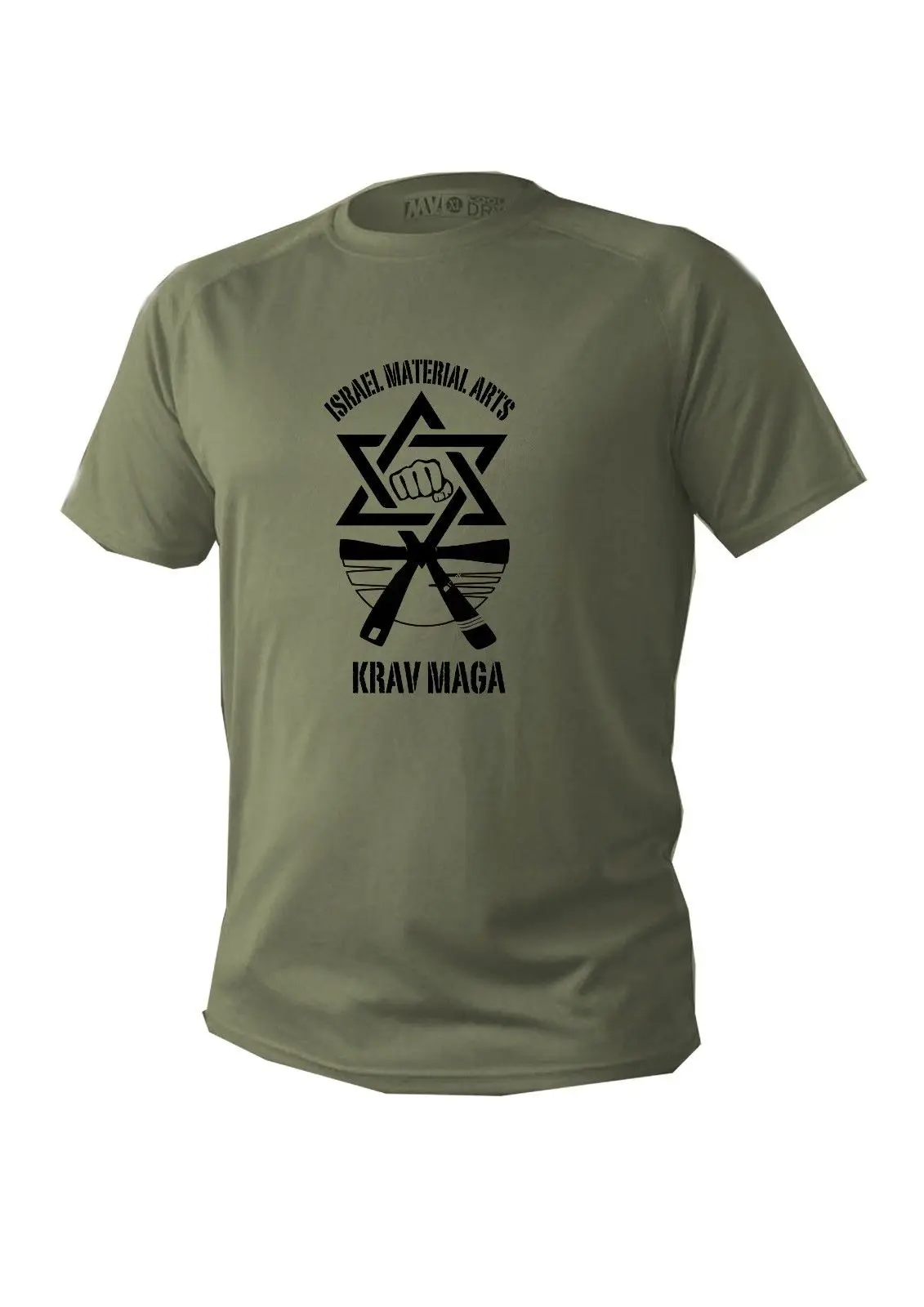 Fashion Cool Men T-shirt Green Olive Israel Material Arts Krav Maga T Shirt Male Casual Cotton Shirt Hip Hop Tees Tops Harajuku