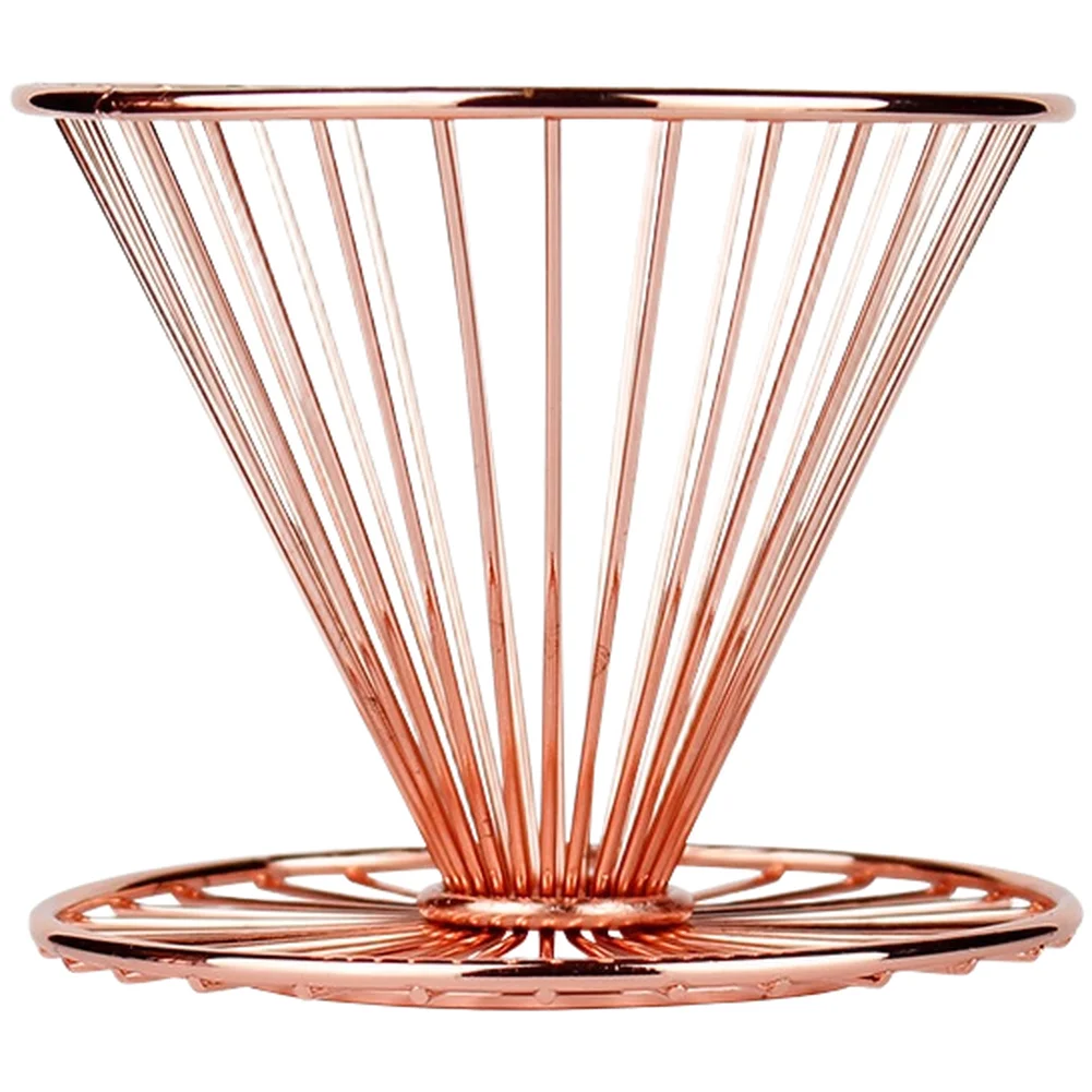 Stainless Steel For Pour Over Filter Holder with Wide Base Stability - 10x10x8.5cm for Reliable and Repeatable Brewing