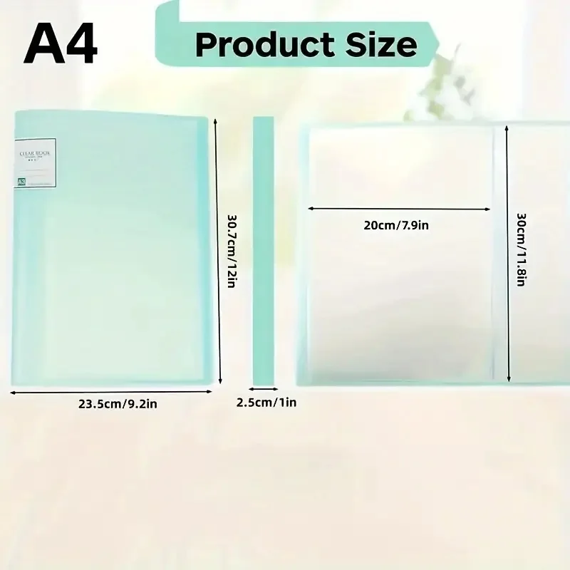 A3/A4 Diamond Painting Storage Book Transparent Durable Plastic Art Folder, Suitable for Crystal Sticker Material Sorting