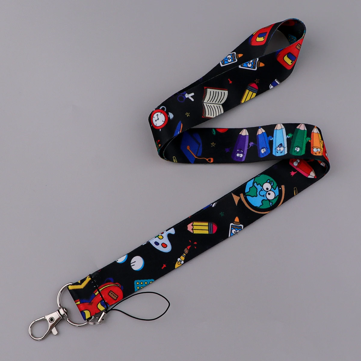 School Stationery Lanyard Keychain ID Card Pass Gym Phone USB Badge Holder Student Neck Strap Phone Accessories