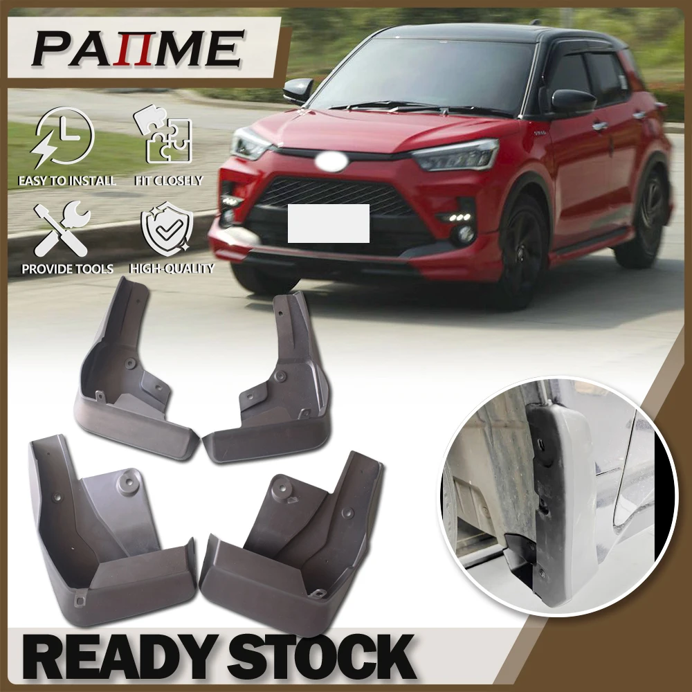 

Car MudFlap Guards For Toyota RAIZE GR SPORT Mud flaps Molded Splash 2020-2023 Mudguards YC102135