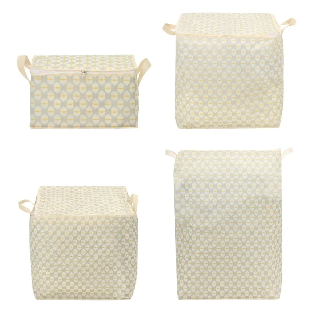 

with Handle Clothes Storage Bins Foldable Large Capacity Quilt Storage Bag Dust-Proof Clothes Organizer Closet Storage Box