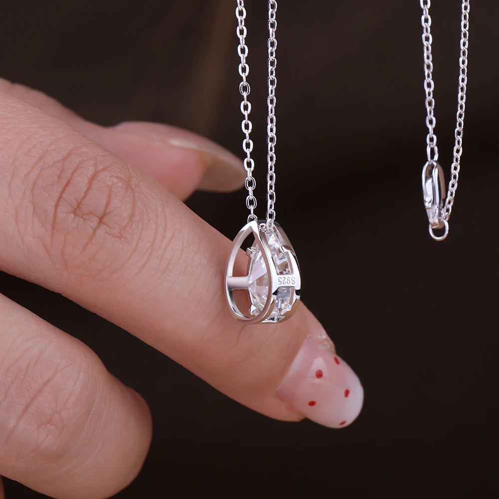 BXINY 1-4캐럿 배 모양 컷 모이사나이트 펜던트  - Moissanite Pendant Necklace Solitaire 리뷰 및 가격