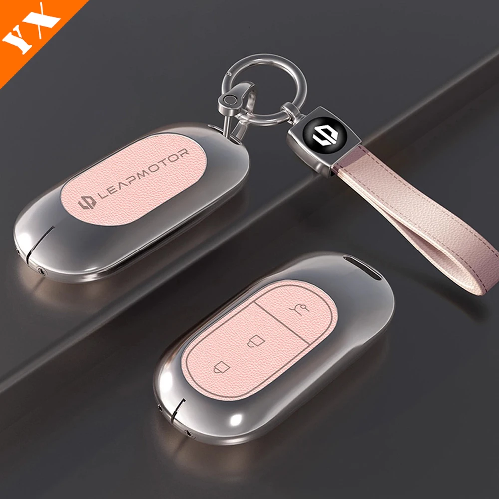 2025 2026 For Leapmotor B10 accessories Car Remote Control Key Case Keychain Garnish Trim Cover