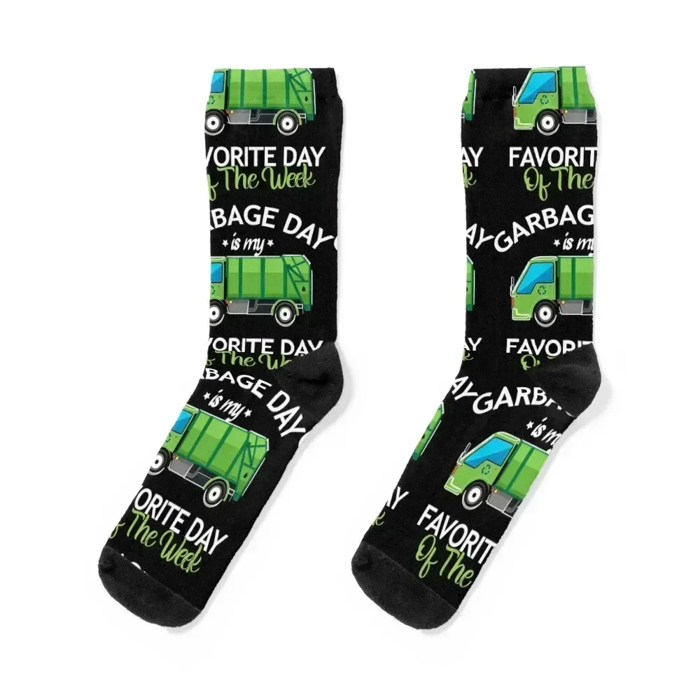 Garbage day is my favorite day of the week Socks cute sport Crossfit FASHION Socks For Girls Men's