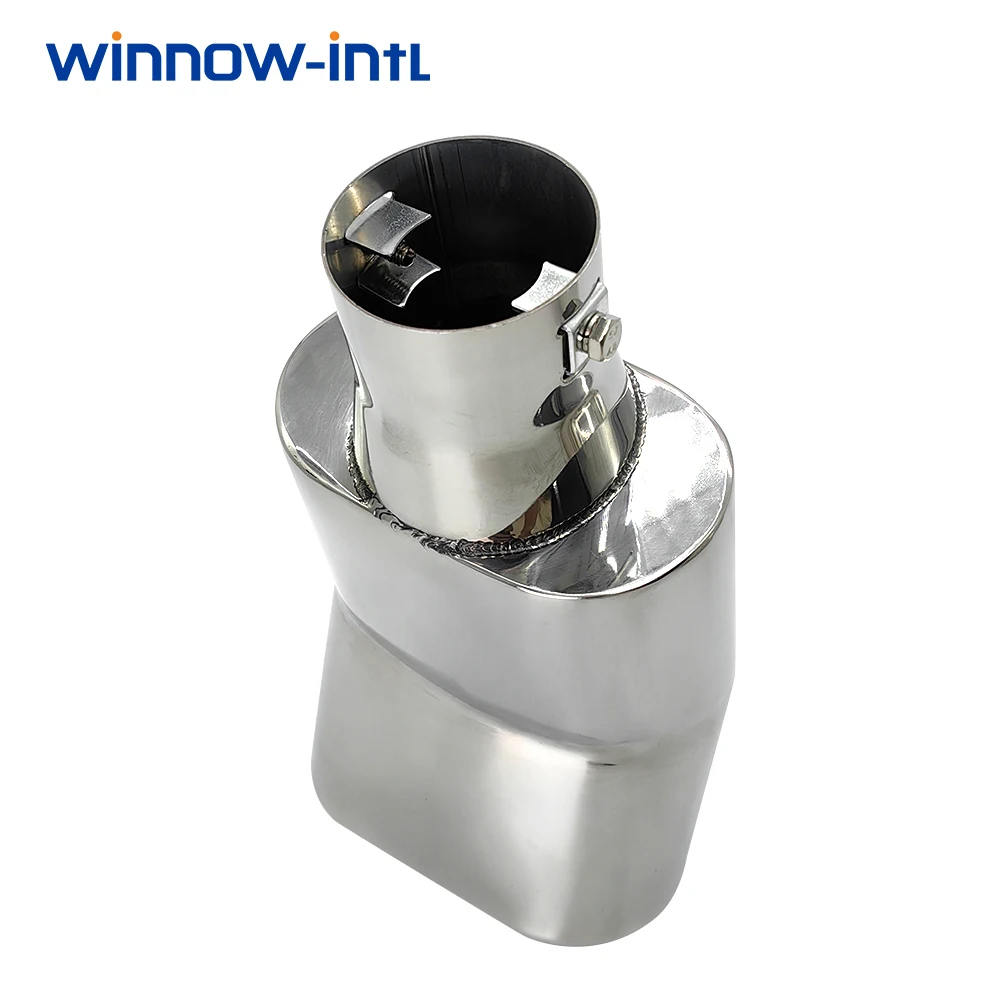 1Pcs Universal Square Exhaust Muffler Tip 2.48\