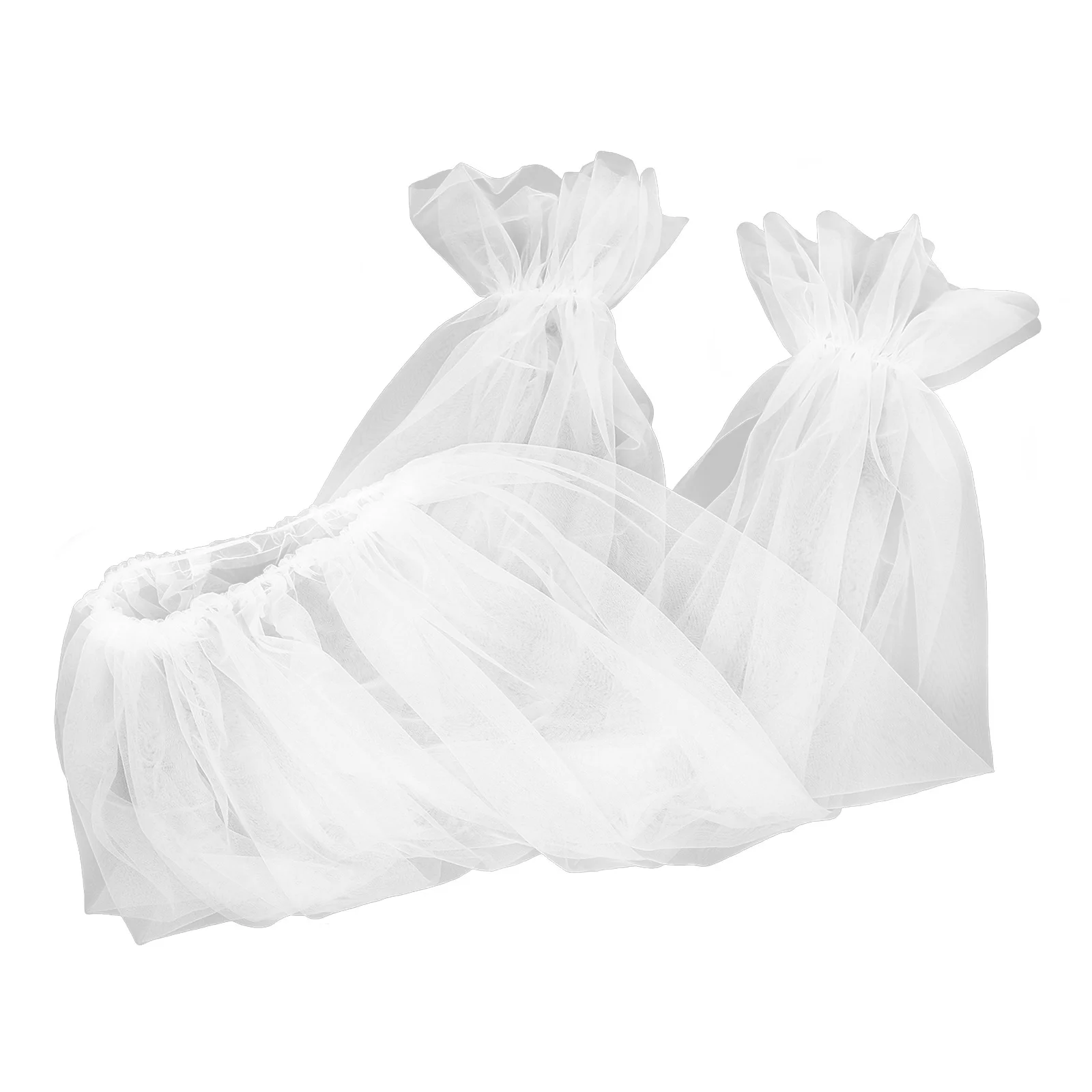

Bridal Mesh Tulle Gloves White Removable Puff Sleeves Wedding Dress Sleeves Elegant Wedding Accessories for Brides