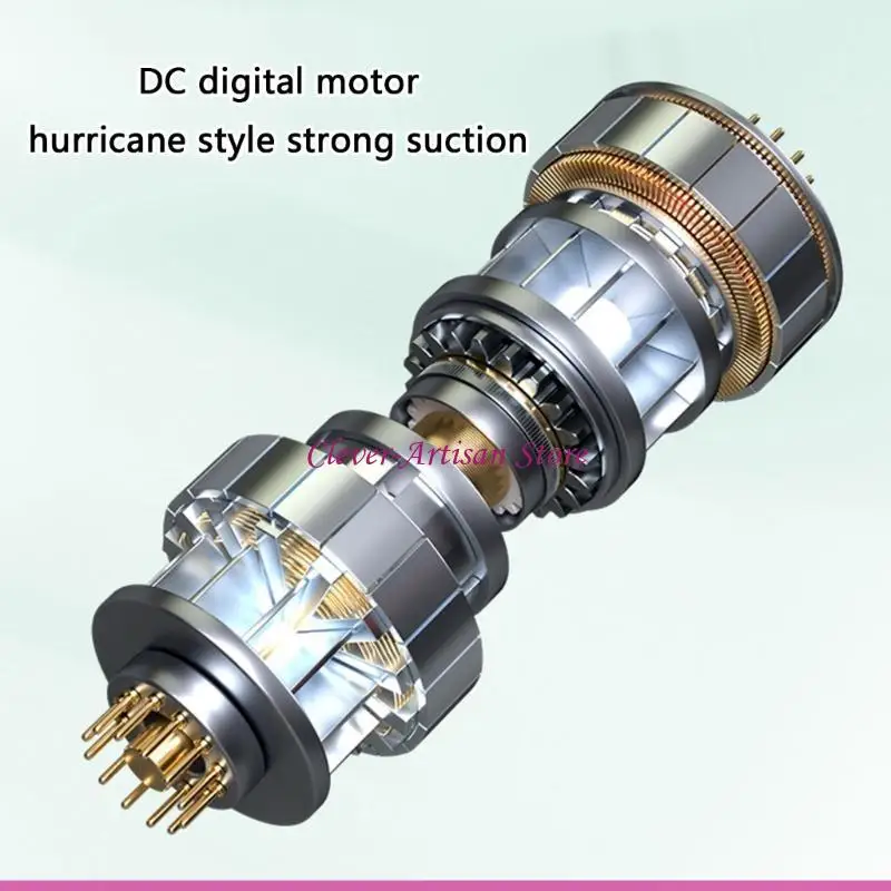 E06B منفاخ هواء كهربائي محمول قابل لإعادة الشحن لاسلكي 33000 دورة في الدقيقة منفاخ صغير جاف للتنظيف الفعال للوحات مفاتيح السيارة #3