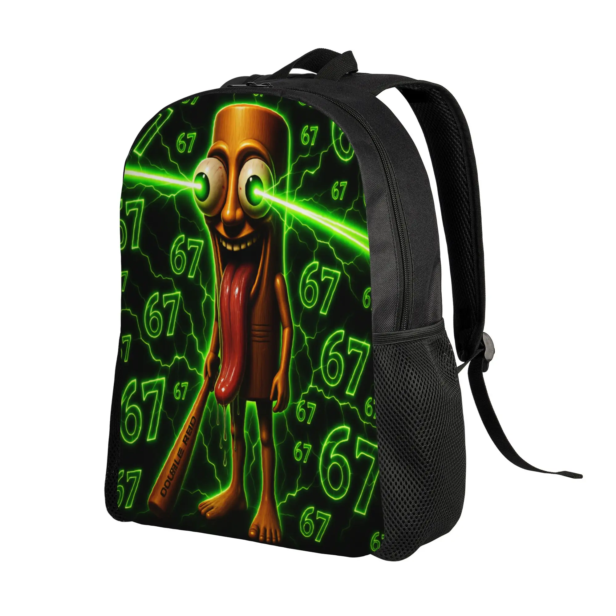 Tung Tung Tung Sahur Backpack Boy Brainrot Meme Lightweight Backpacks Polyester Novelty High School Bags Trekking Rucksack