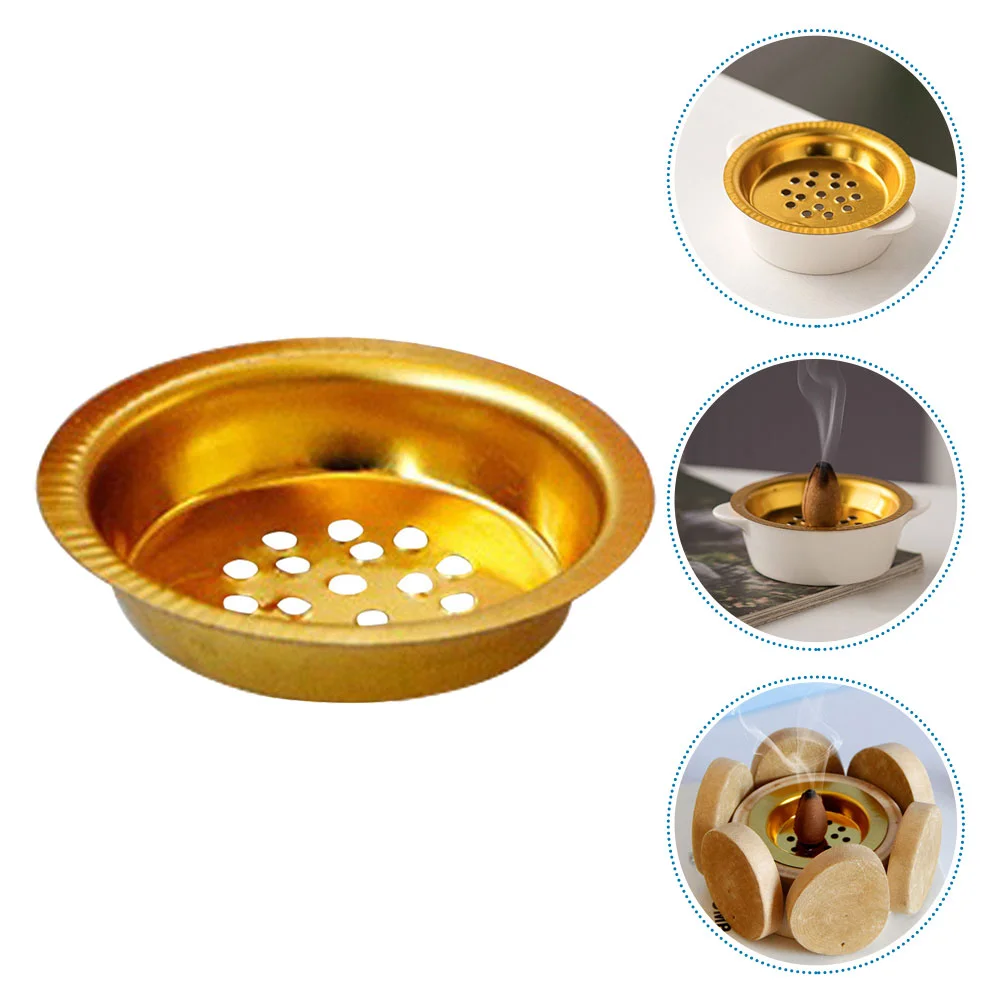 

10 Pcs Grid Censer Accessories Incense Burner Charcoal with Heat Resistant Handle Iron Screen Insence Trays