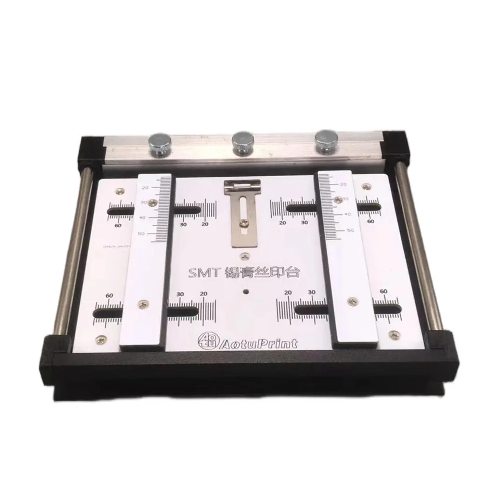 100mm or 150mm PCB Steel Printing Table Steel SMT Manual Small and Micro Screen Printing Machine