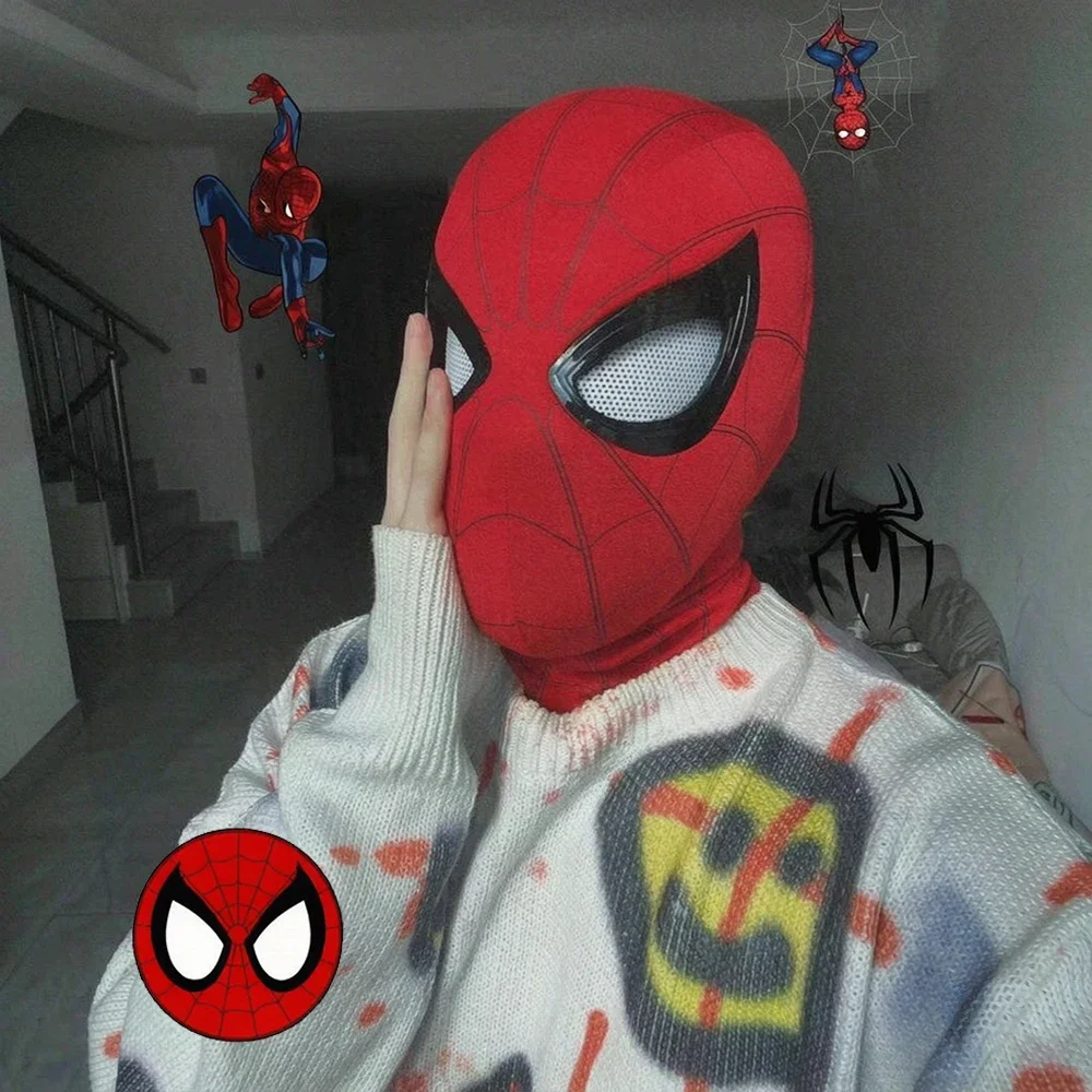 HEISS Tragbare Cosplay-Maske mit Kinnkontrolle und Blinkfunktion, Kopfbedeckung, Dekoration, Sammlerstück, Spielzeug für erwachsene Cosplay-Hobbyisten, Halloween- und Weihnachtsgeschenk – Detail 1