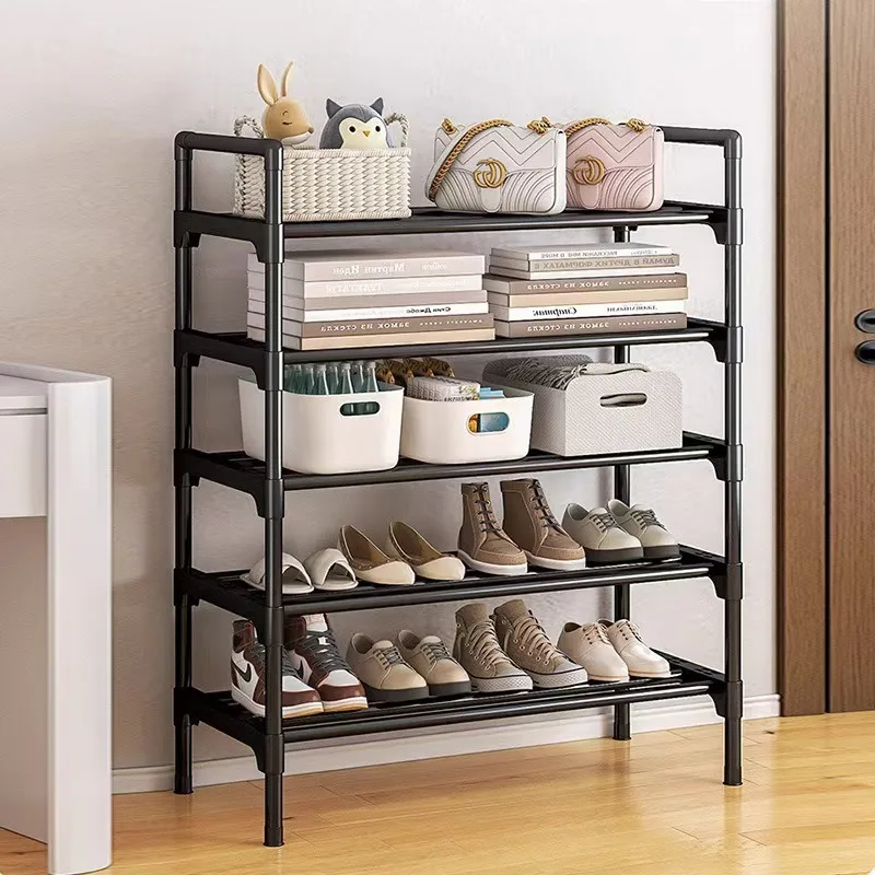 Simple shoe rack household multi-functional multi-storey doorway indoor and outdoor storage rack student dormitory storage rack image 3