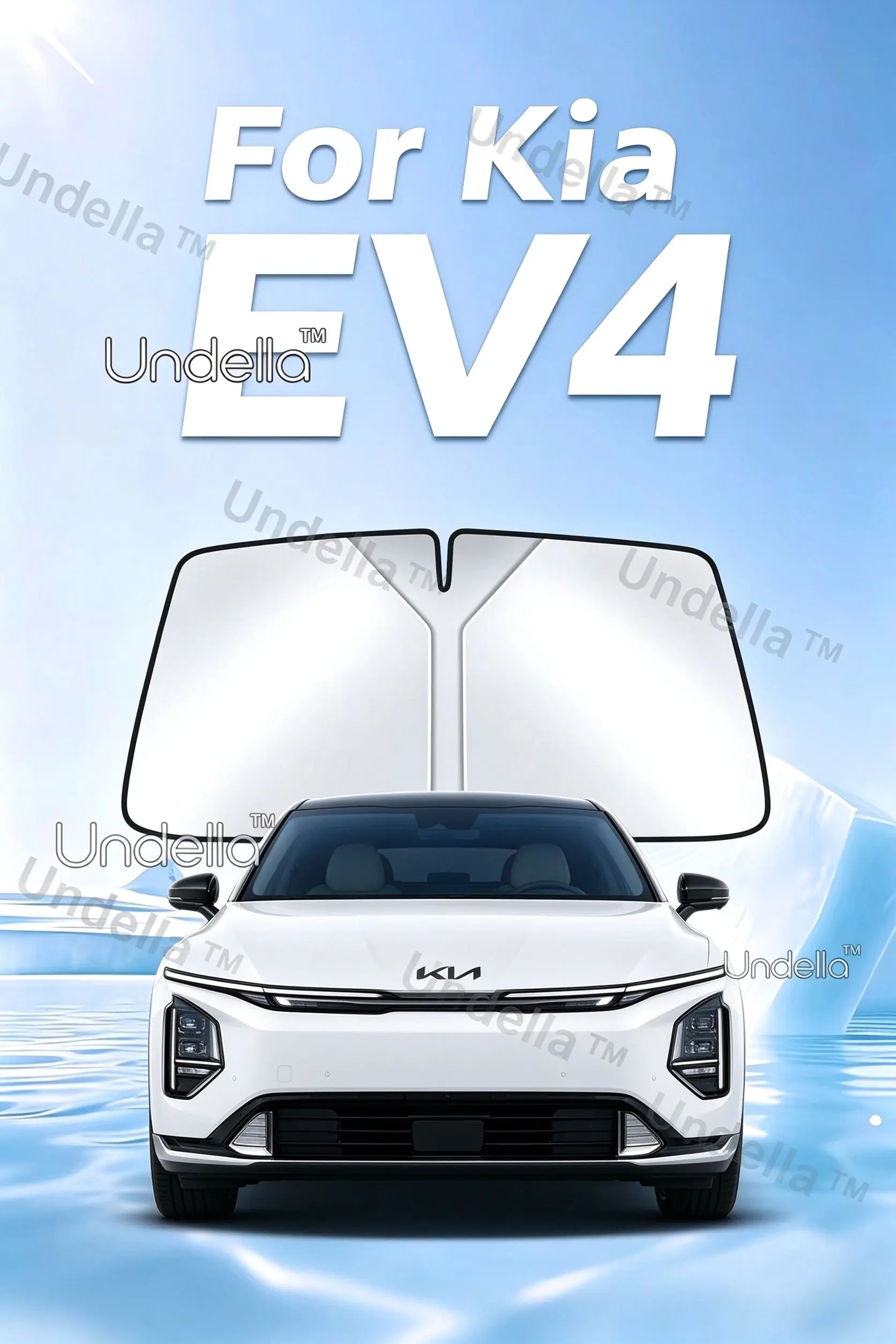 For Kia EV4 2025 2026 2027 Car Sun Visor Front Windshield Sunshade Heat Insulation Cover Anti-UV Car Accessories