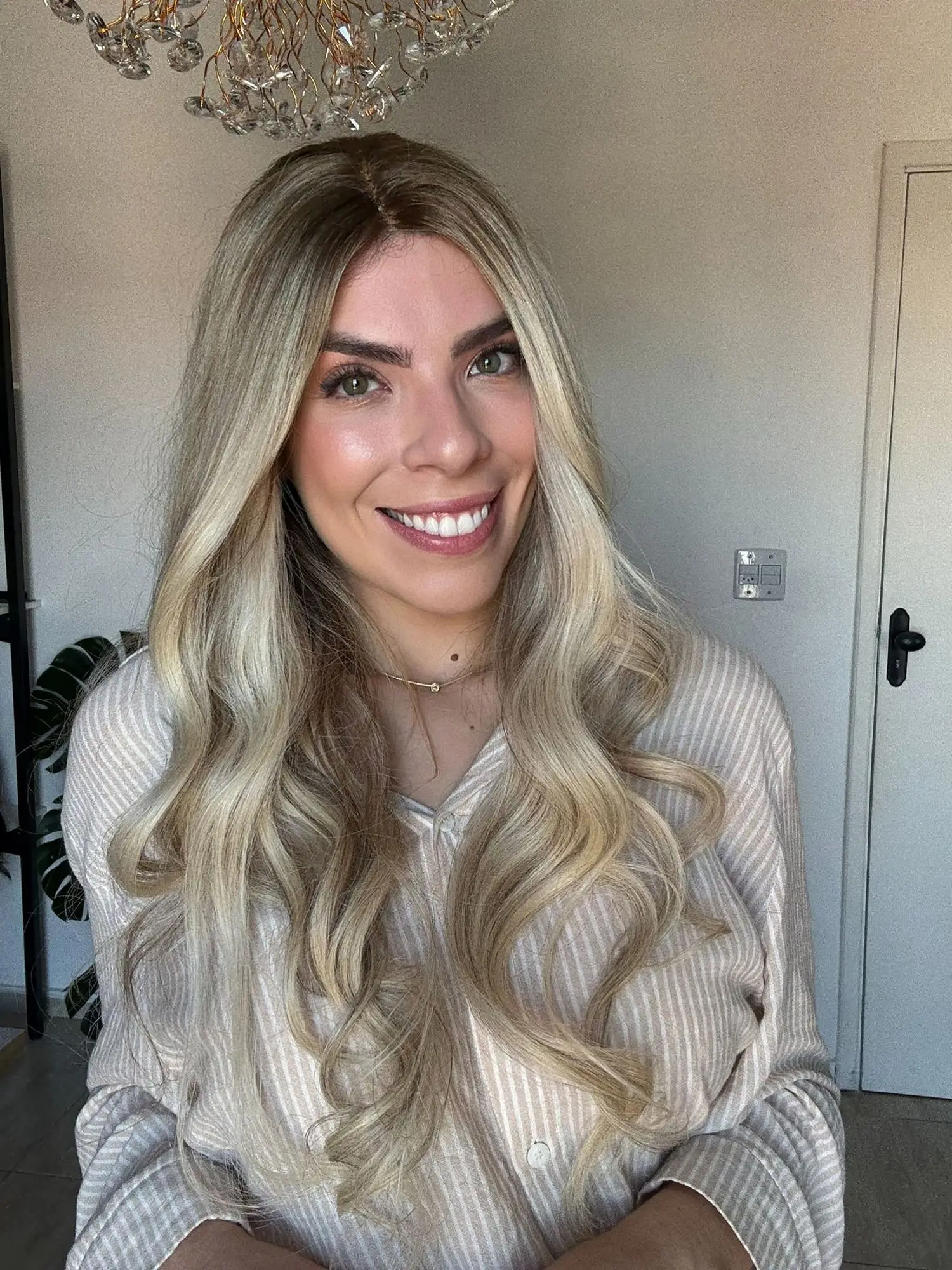 العصرية شعري الطبيعي 13x4 أومبير الرماد شقراء الجسم موجة الدانتيل الباروكة الأمامية مع جذور بنية شعر مستعار مقاوم للحرارة 24 بوصة أعلى بيع #5