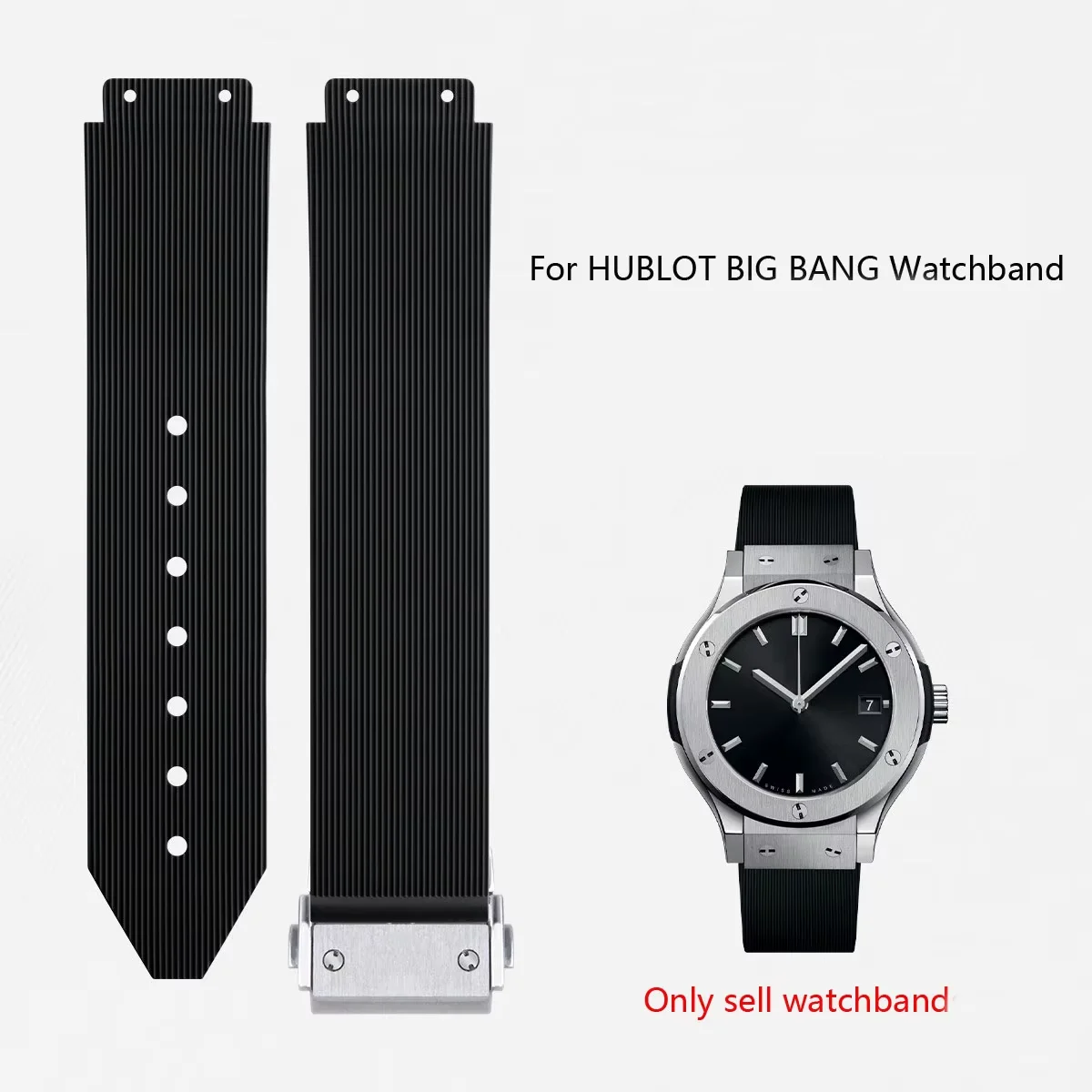 

Watchbands for HUBLOT BIG BANG Silicone 20*13mm Waterproof Women Watch Strap Watch Accessories Rubber Bracelet wristband