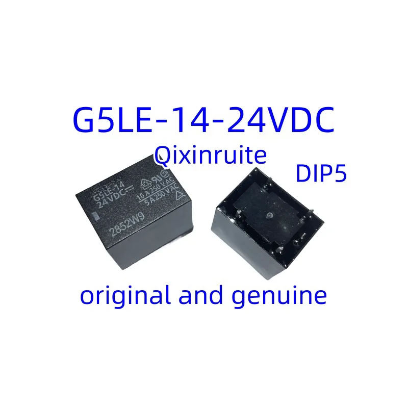 Qixinruite  Brand new original genuine G5LE-14-5VDC G5LE-14-12VDC G5LE-14-24V one open and one closed power relay