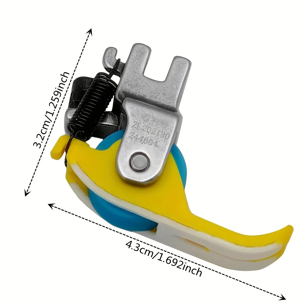 Narrow Roller Presser Foot For Singer Brother Juki Industrial Single Needle Lockstitch Sewing Machine Accessories