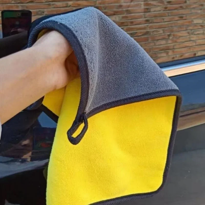 

Microfiber Car Cleaning Towels Car Wash Drying Cloth Hemming Microfiber Towel Care Wash Cloth Car Detailing Accessories
