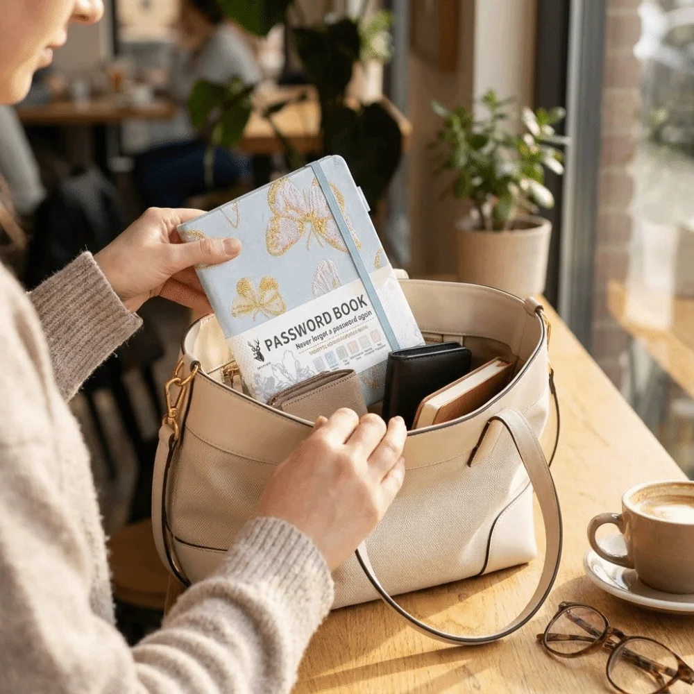 Delicate Embroidered Decoration B6 Embroidery Notebook Soft Touch Hardcover Thickened Inner Pages Soft Touch Hardcover Notepad