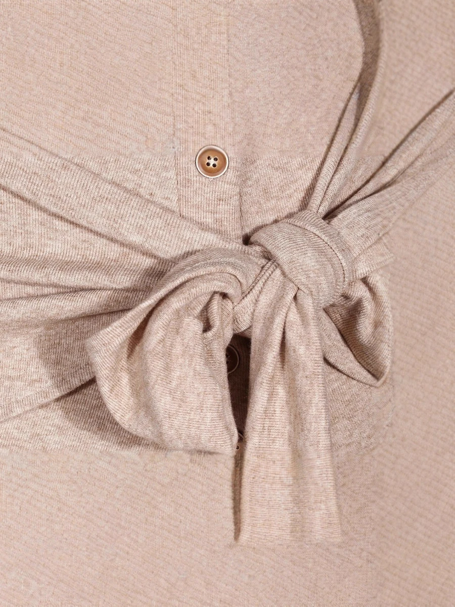 CHICEVER sólido empalmado vendaje elegante vestido femenino solapa manga larga adelgazamiento Irregular suave vestidos de mujer moda de otoño nuevo