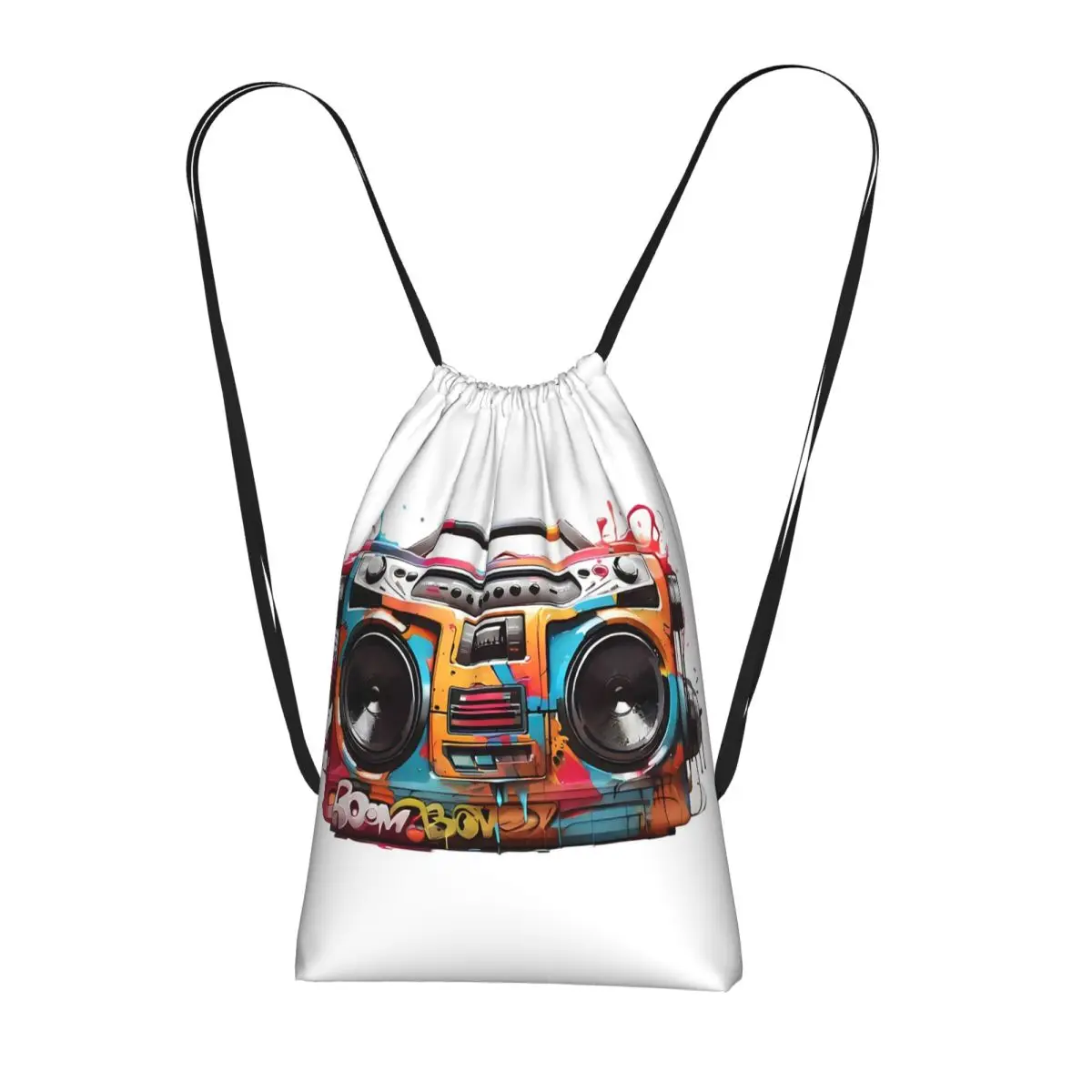 

Рюкзаки Color Graffiti Radio, повседневные сумки на шнурке, спортивные сумки, сумки для книг, для путешествий и студентов