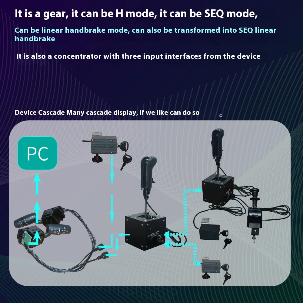 

Euro/American Truck PC Rally racer gear shift linear handbrake SIM Racing Games For T300 T500 For Logitech For G29/G27/G25