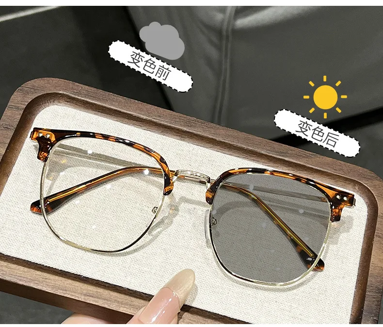 Presbyopie-Brille mit Linsen, die die Farbe unter Sonnenlicht blau/UV-beständige Business-Lesebrille ändern kann0 +0,5 +1,0 ~ +4,0 – Detail 14