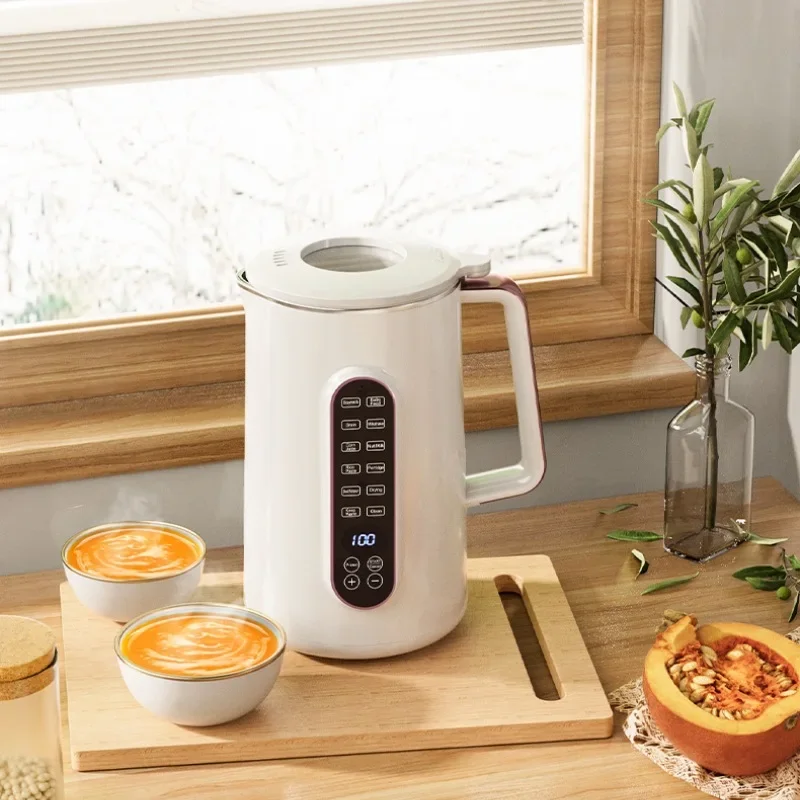 Portable 1.2L Soybean Milk Machine 10-leaf Blade Corn Juicer Blender Mini Soy Milk Maker Wall Breaking Machine 220/110V