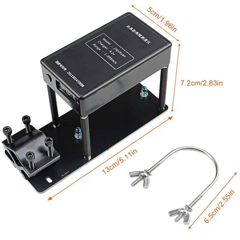 Imagem -06 - Tiro Seta Velocity Meter com Alta Precisão Balística Chronograph Tester Medidor de Velocidade Balística dc 3.7v Fitting