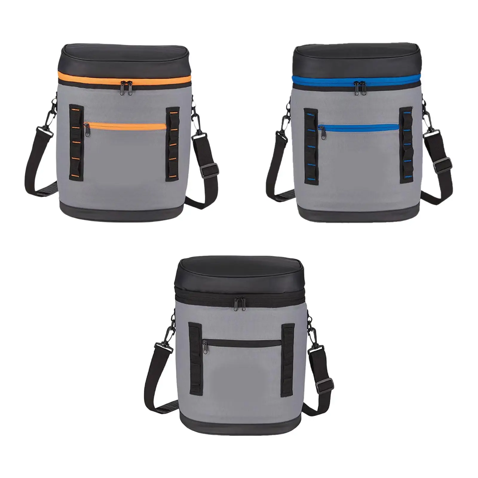 Outdoor Picnic Cooler Bag Professional Portable with Zipper Closure Food Insulated Bag 20L Reusable for Travel Camping Outdoors