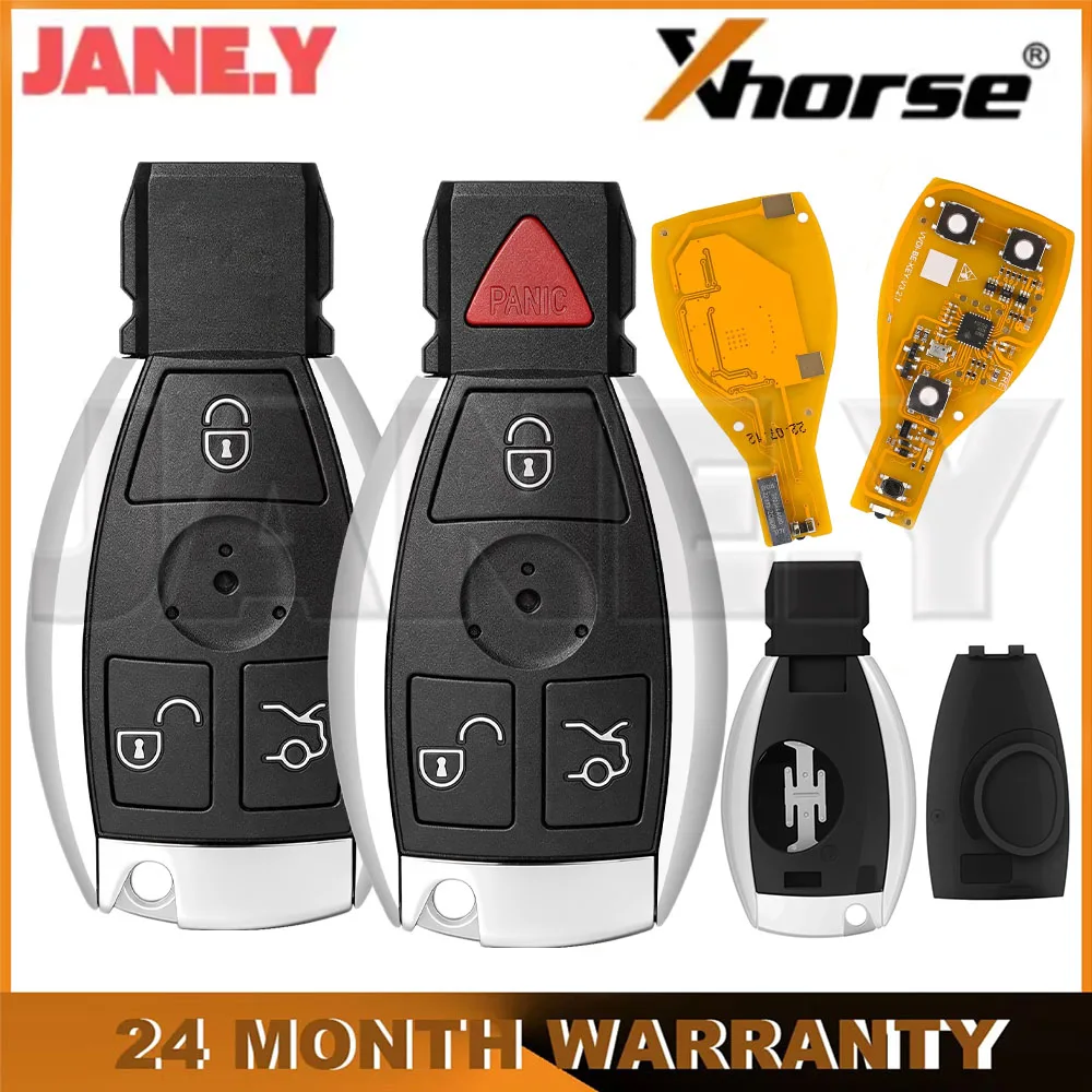 Xhorse VVDI Car Smart Key Fob For Mercedes-Benz 315/434mhz W211 W212 W203 W204 W205 W210 W221 W222 3/4 Buttons Remote Control