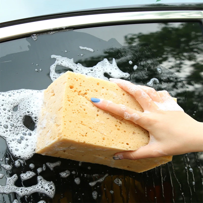 17*10*9cm Car Wash Sponge Block Car Motorcycle Cleaning Tools Large Size Multi Foam Coral Hole Sponge Brush Cleaning Maintenance