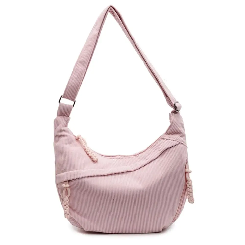 

Nylon Crescent Crossbody Bag for Women Shoulder Tote Handbag Casual Sling Bag Dumpling Purse Bag for Outdoor Travel