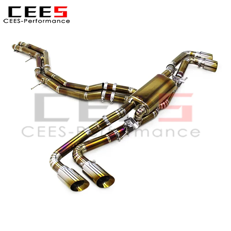 

cees Exhaust Pipes for Lamborghini URUS 4.0 2018-2023 Valved Sport Exhaust System with Remote Control