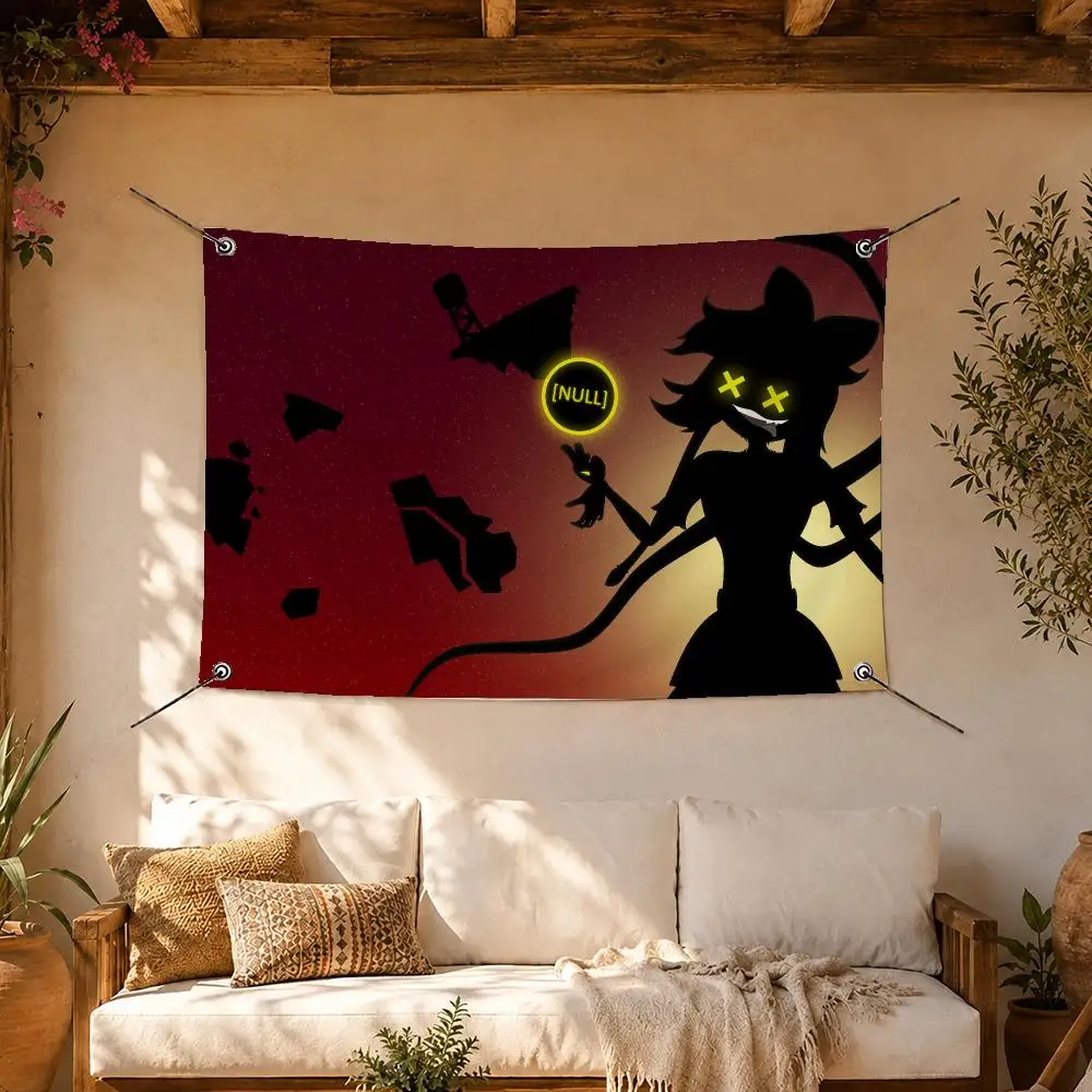 Murder Drones Sci-Fi Flags Room Home Decor Wall‑Hanging Art Banner, Outdoor for Bedroom Party Background Decoration
