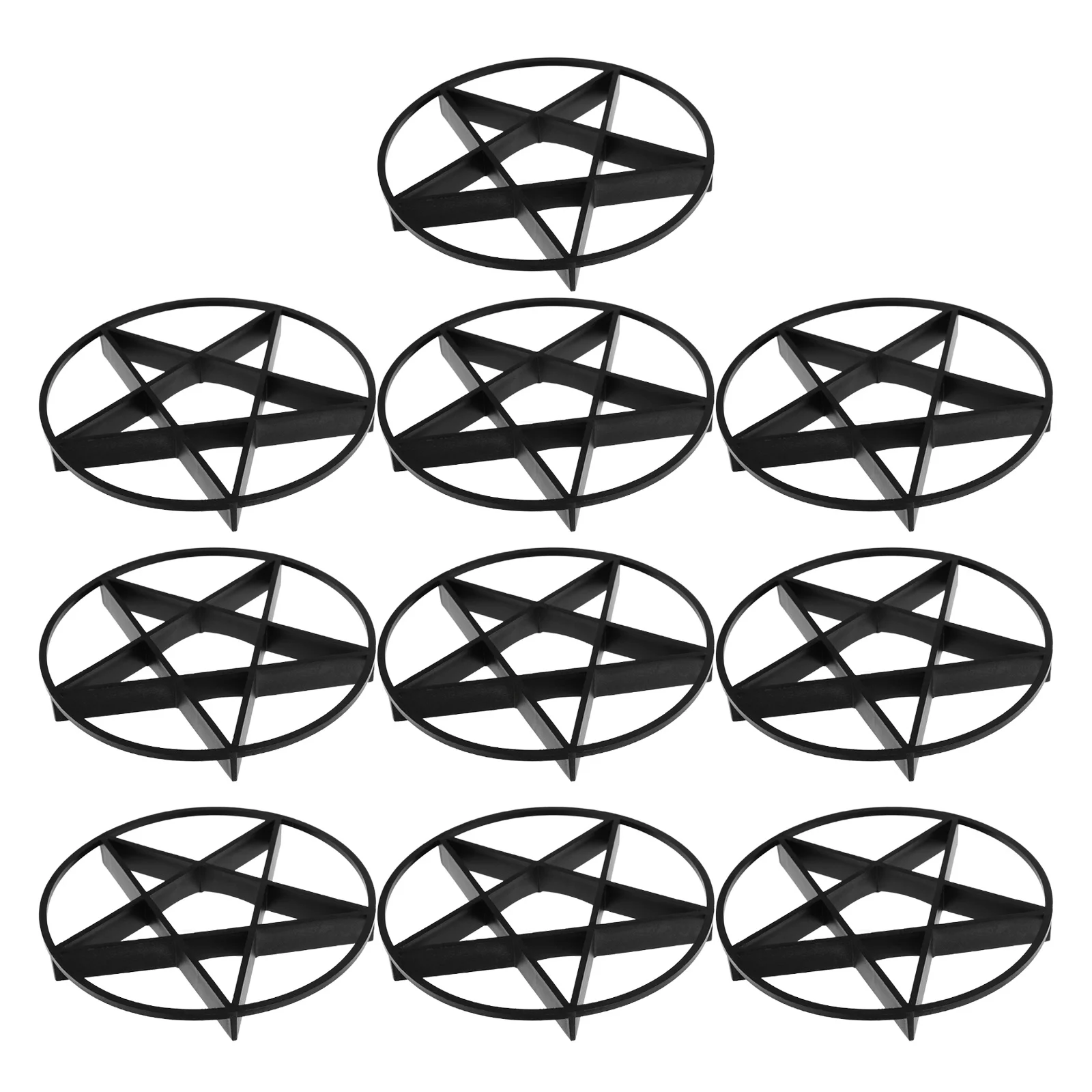 10 قطعة قاعدة زارع الناهض حامل أوعية الزهور في الهواء الطلق رفع النبات وسادة الصرف المرتفعة للأواني مادة Pp التهوية وعاء متين #5