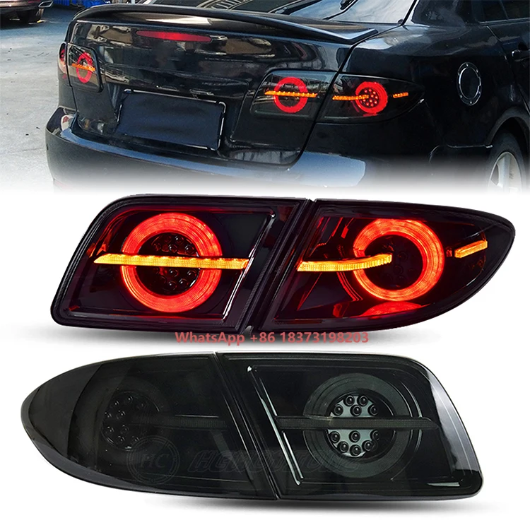 HCMOTIONZ Factory LED Assembly 1th GEN 2003-2014 Rear Lights DRL with Start up Animation Taillights for Mazda6 Condition New
