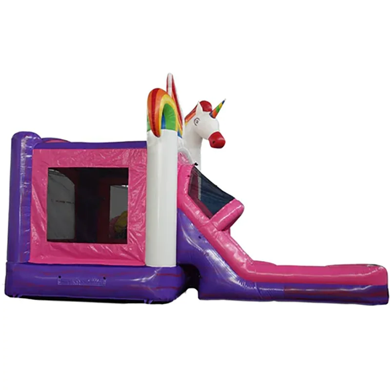 4in1 inflatable Unicorn bounce Combo slide