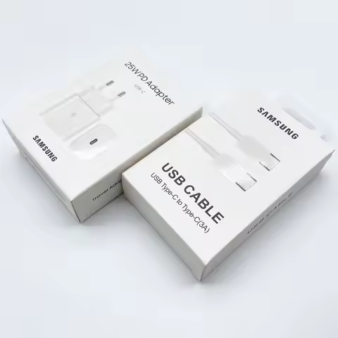 Samsung USB C Charger 25W Super Fast Charging Power Chargeur EU Adapter For Galaxy S23 S22 S21 Plus FE A54 M54 Z Fold Flip 6 5 4