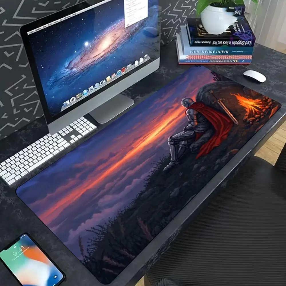 Sunset  Landscape Print Extended Gaming Mouse Pad Large Non Slip Rubber Base  Keyboard Desk Mat For Office Game Table Decor