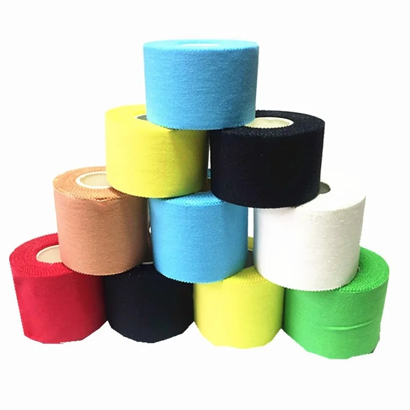 Sports White Bandage Athletic Tape Adhesive Bandage for Muscle Knee Elbow Fingers Ankles Wrist Protection, Foam Tape for Choice