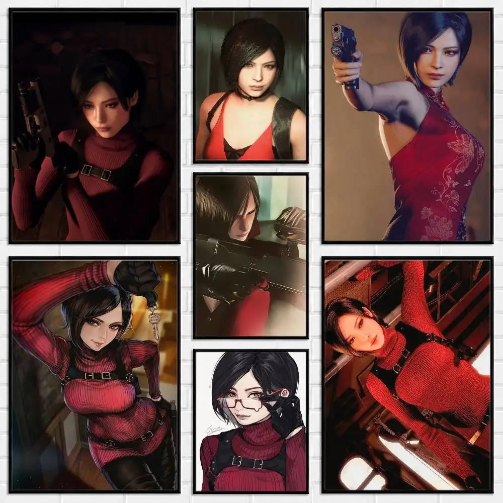 Ada Wong R-Resident E-Evil Poster Versatile HD Waterproof Wall Art Self-Adhesive Decor for Any Space Ideal Gift